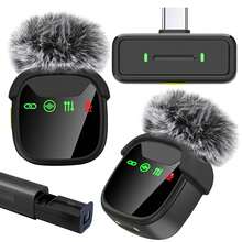 Professional Wireless Lavalier Microphone, Wireless Lavalier Mic Compatible With Iphone & Type-C Phones, Perfect For Video Recording, Teaching, Interviews, Vlogging, Live Streaming, Receiver:300mAh, Microphone:60mAh 3.7V Rechargeable Lithium Battery - View 23