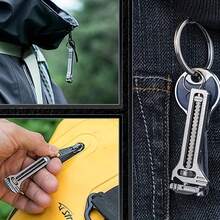 1pc/2pcs Multifunctional Mini Wrench Keychain, Adjustable, Window ...