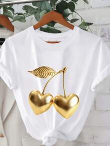 Women T-Shirts - 白色 - 查看 1
