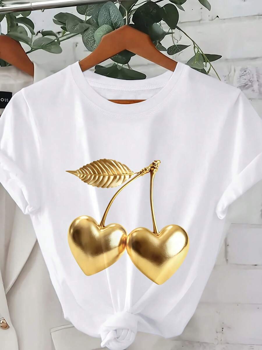 Women T-Shirts - 白色 - 查看 1