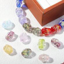 2pcs Multi-Color Swirl Glass Beads, DIY Jewelry Making Necklace, Bracelet, Earring Handmade Beading Accessory Materials - DIY Colored Ferris Wheel Beads - View 9