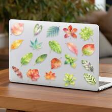 50Pcs Aesthetic Gold Stamping Artistic Leaves Stickers, Waterproof PET Cute Cartoon Art Stickers, Decorative Stickers For Planner Notebook Phone Case Skateboard Guitar Luggage Coffee Machine Gift Box Home Shelf Decor - A - View 6