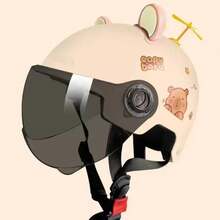 Casco Ajustable Niño Niña Infantil Para Moto,bici Y Deporte - Negro - Ver 3