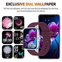 1.83-Inch HD Touch Screen Smartwatch, Soft Silicone Strap, Incoming Call/Message Notifications, Pedometer, Calorie Tracking, Sports Tracking, Multiple Sports Modes, Multifunctional Smartwatch, Unisex, Compatible With IOS And Android - View 4