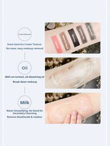 NOVO Clear Skin Makeup Remover Balm, Gentle Deep Cleansing For Face; Eye, Lip And Face Makeup Remover Water, Lotion And Oil - 01# Cleansing Sea Mud - View 4