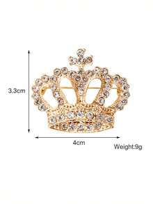Luxury Elegant Crown Brooch, Suit Jacket Coat Accessory Decoration - Crown Brooch - View 7