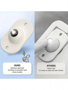Self-Adhesive Mini Caster Wheels 360° Rotating Adhesive Rollers, Removable Universal Small Wheels, Suitable For Storage Boxes, Trash Cans, Furniture, No Drilling Bottom Gliders, Home Storage, Kitchen, Bathroom, Office Moving Assistant, 8pcs/12pcs/16pcs Set - Swivel Wheels - View 4