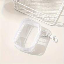 1pc Cute Candy-Colored Mini Storage Bag - Transparent PVC Zipper Pouch For Chargers, Data Cables, Earphones & Jewelry, Lightweight & Portable, Ideal For Travel & Daily Use - Multicolor - View 7