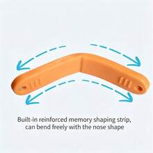 1 Set 1pc New Upgraded Sleep Memory Nose Clip - Physical Nose Wing Trainer - Recommended For Sleep Use - Slouchy; Beginner Nose Wing Training Patch - Soft; Comfortable - Reusable; Cost-Saving - Compact; Convenient - Daily - Outdoor - Sports - Sleep - Unisex - Gift - Multicolor - View 4