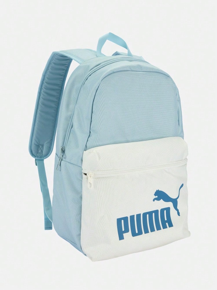 Puma Unisex Outdoor Backpack - Blue & White Colorblock 09046811 - Blue - View 1