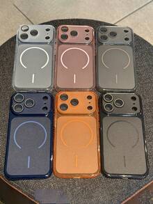 基礎款透明磨砂相機保護手機殼，適用於 iPhone 17 Pro Max 17 Pro 17 16 Pro Max 16 Pro 16 15 Pro Max 15 Pro 15 14 Pro Max 14 Pro 14 13 Pro Max 13 Pro 13 12 Pro Max 12 Pro 12 11，修身軟背蓋 - 磨砂粉 - 查看 5