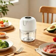 1 Pc Processador De Alimentos Mini Portátil Para Cozinha Prática E Rápida - Branco - Visão 4