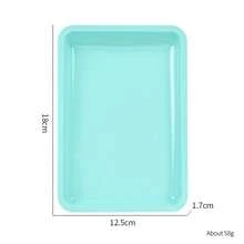 Rectangular Stainless Steel Nail Art Tray, Multi-Color Metal Storage Tray, Professional Nail And Foot Care Tool, Rhinestone Gemstone Cosmetic Jewelry Display Tray, Suitable For Nail Salon And Home Use - Multicolor - View 13