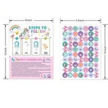 Children's Toilet Training Sticker Chart - Boys & Girls Universal Toilet Reward System, Behavior Habit Tracker, Bathroom Incentive Board With Fun Stickers - Multicolor - View 13