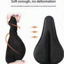 1pc Non-Slip Bicycle Seat Cover, Thick Shock-Absorbing Cycling Seat Cover, Suitable For Mountain Bikes, Commuter Bikes And General Use - Multicolor - View 9