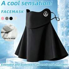 Masker Wajah Musim Panas Wanita yang Bernapas, Desain Modern, Tali Telinga yang Dapat Diatur, Berbagai Warna - Cocok untuk Aktivitas Luar Ruangan dan Penggunaan Musim Panas - Hadiah Ideal untuk Wanita, Ringan dan Nyaman, Perlindungan Leher Penuh - MultiWarna - View 10