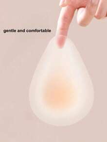 2/4pcs Women's Adhesive Teardrop-Shaped Lift-Up Breast Pads, Invisible Seamless Ultra-Thin Design - Multicolor - View 2