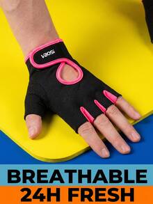 Versatile Workout Gloves With Open Hand Design To Increase Daily Airflow Heavy Duty Weight Lifting Gym Gloves For Gym Users Protective Weight Lifting Gloves For Kettlebell Swings Summer Weight Lifting Gloves Gym - Multicolor - View 10