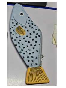 可愛小魚石斑魚鉛筆袋 文具收納袋 大容量趣味帆布收納袋 [返校用品] - 多色 - 查看 7