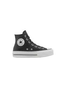 Converse [Bundle] Chuck Taylor All Star Chuck Taylor All Star Unisex Shoes White M7650C + Chuck Taylor All Star Chuck Taylor All Star Lift Woman's Sneakers Black 561675C - Optical White+Black - View 3