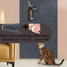 Baofeng 1 Stück Kratzschutz für Möbel langanhaltend Kratzpad mit selbstklebender Rückseite, geeignet für Sofa, Couch, Wand, Katzenbaum und DIY-Kratzbrett zum Klettern für Katzen - Größenauswahl - Übersicht 15