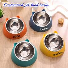 Customizable New Popular Pet Bowls, A Two-In-One Dish For Dogs And Cats, Pet Feeding Supplies - Multicolor - View 10