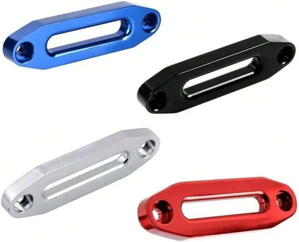 STANDOUTELROAL (Blue) Hawse Style Winch Fairlead, Car Hawse Winches Fairlead For Automotive Anchor Cables ATV 3000-4000 Lb Winch,4.88 Inch (124mm) Mount Smooth