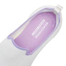 Skechers Women's Openwork Breathable Mesh Cloud Foam Sole Slip-On Cushioned Walking Shoes, Lightweight Sports Shoes - White - View 7