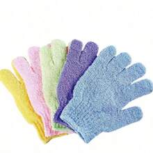1pc Double-Sided Exfoliating Bath Glove, Suitable For SPA, Massage And Body Scrub, Body Scrub Bath Accessory, Daily Cleaning And Hygiene Care - Multicolor - View 5