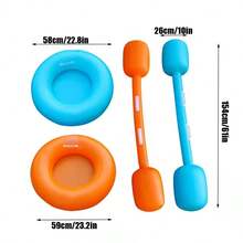 Funwater Inflatable Floating Pool Game Boat, Suitable For Adults And Families, Summer Pool Party, Outdoor Lake Beach Water Sports Activities - A - View 3