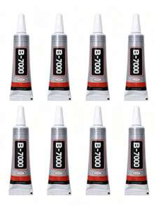 8 Pcs 0.5 Fl Oz (15ml)  B7000 Clear Super Glue, Precision Tip Rhinestone Craft Glue, Bedazzling Kit For Jewelry DIY, Bead, Fabric, Shoes, Crochet, Brooch, Earrings Pendant - 8 pcs 0.5 Fl Oz (15ml) - 查看 9