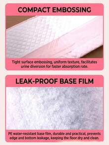 20/40/50/100pcs Multi-Size Pink Dog/Puppy Pee Pads, High Absorbency Leak-Proof, Essential For Indoor Training, Pet Supplies, Suitable For Cats, Multi-Layer Replacement Pads (Large, Set Pack) - one-size - View 4
