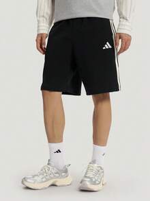 Adidas Men's Light Sports ST 3ST SHORT Classic Loose Fit Casual Shorts KR2527 - Black - View 1