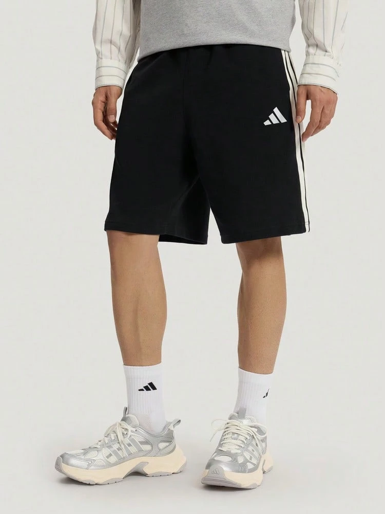 Adidas Men's Light Sports ST 3ST SHORT Classic Loose Fit Casual Shorts KR2527 - Black - View 1
