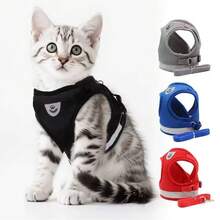 Breathable Mesh Dog Harness, Reflective & Escape-Proof, Walking Leash Set For Small Dogs - Multicolor - View 1