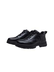 CAMEL CROWN Comfortable And Soft Outdoor High-Top Casual Leather Shoes For Men. - Black - View 1