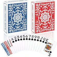 1/2 Deck Plastic Waterproof Playing Cards, Black Standard Adult Playing Cards, Stylish High-End Playing Cards, Suitable For Camping, Beach, Pool Party, Tabletop Games As Gifts - Black 2PCS - View 16