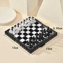 1套 1:12 迷你西洋棋組 3D列印迷你棋盤屋微縮場景桌面裝飾配件，適合開學季／生日／送給西洋棋愛好者、學生與家庭的禮物，便攜折疊磁吸西洋棋，節日派對聚會遊戲與活動用品，耐用美觀實用 - 多色 - 查看 8