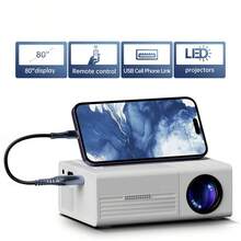 Mini Portable LCD Projector, 1920*1080 Full HD 1080P, WiFi & Bluetooth, Home Theater Cinema Outdoor Projector - View 5