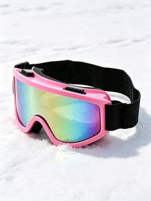 1 Pair Pink Purple Oversized Wrap-Around Sports Eyeglasses For Women - Gradient - Ver 7