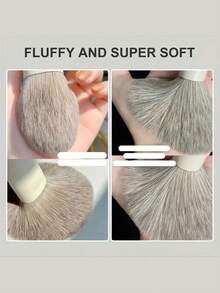 1pc Random Makeup Brush Set, Complete Makeup Tools, Easy To Apply, Includes Foundation Brush, Blush Brush, Eyeshadow Brush, Eyebrow Brush, Contour Brush, Lip Brush, Nose Brush, Eyeshadow Brush, Ideal Facial Makeup Tool - Beige - View 4