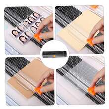 Portable A3/A4 Paper Cutter, Simple Precision Paper Trimmer, Plastic Two-Way Paper Cutter, With Automatic Protective Cutter, Suitable For School, Home And Office, For Photos, Cards, Scrapbook Trimming - Multicolor - View 2