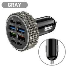 Adaptor Charger Mobil USB-C PD Bling Bling, Pengisian Cepat, Cocok untuk Berbagai Kendaraan Kecil, Kabel Pengisian Cepat 3-in-1 dengan Lampu LED dan Kristal Berlian Imitasi, Hadiah Terbaik untuk Pesta Ulang Tahun dan Liburan untuk Pria/Wanita - Beraneka warna - View 50