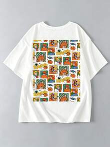 Strevion SCOOBY-DOO Men's Cartoon Pattern Crew Neck Casual Short Sleeve T-Shirt - Multicolor - View 3