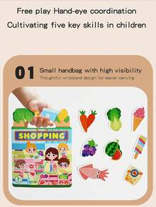 Reusable Sticker Book For Kids, Removable Toddler Sticker Book, Suitable For 3-6 Years Old Boys And Girls, Birthday Gift Educational Learning Toy - Ocean And Zoo - Multicolor - View 7