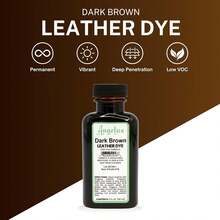 Angelus Leather Dye - Flexible Leather Dye For Shoes, Boots, Bags, Crafts, Furniture, &Amp; More 3oz, Dauber Included (Dark Brown) - Color - View 3
