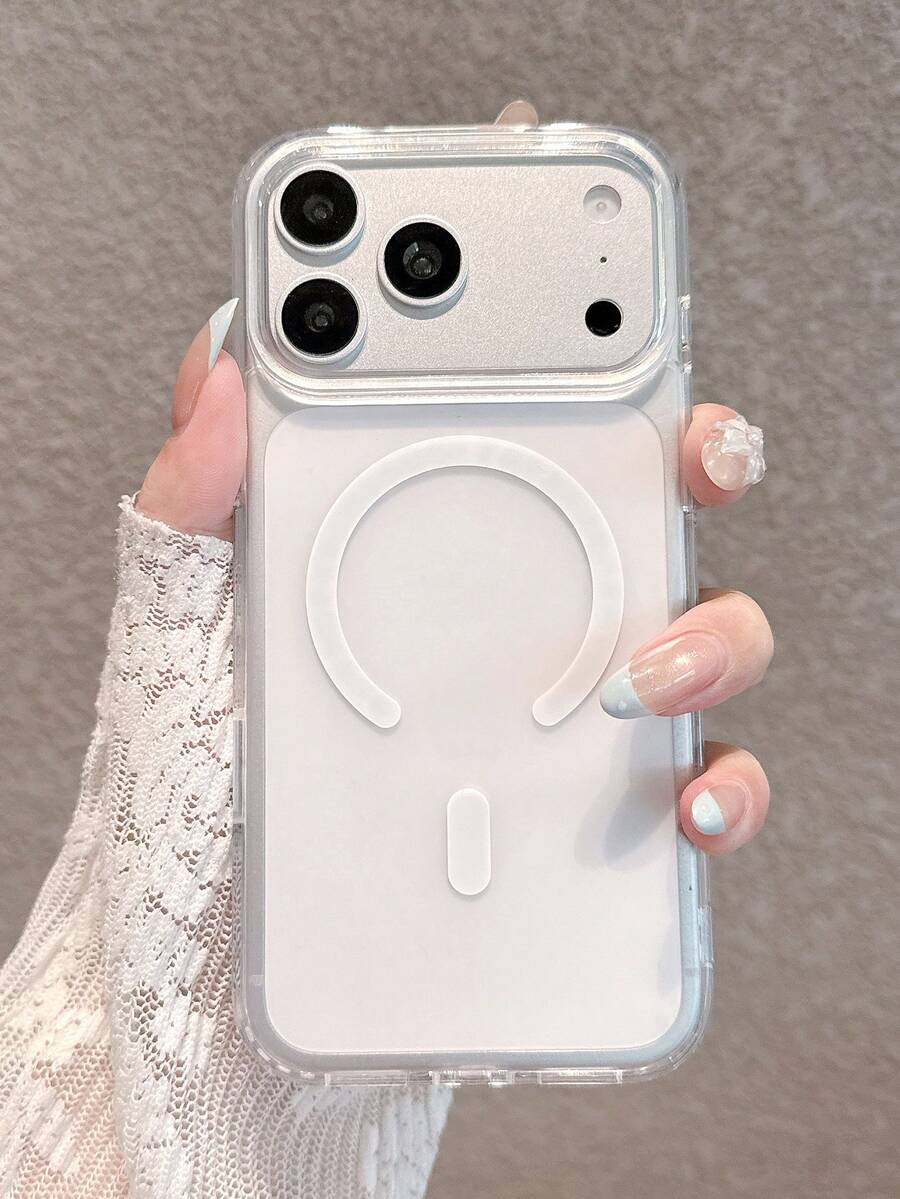 極簡壓克力磨砂透明磁吸手機殼，適用於 iPhone 17 Pro Max/17 Pro/17/16 Pro Max/16/16 Pro/16 Plus/15/15 Pro Max/15 Pro/15 Plus/11/12/13/14 Pro Max/12 Pro/12 Pro Max/13 Pro/13 Pro Max/7 Plus/14 Pro/14 Pro Max 硬殼
