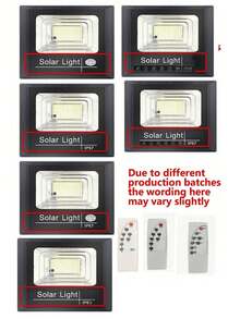 Outdoor Solar Lights, LED Solar Security Lights With Remote Control, Solar Powered, Auto On/Off Dusk To Dawn, Waterproof, Equivalent To LED Floodlight, Suitable For Yard, Patio, Garage, Garden - Solar Lights - View 8