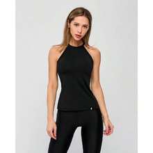 Tank Top Halter Top Black - 彩色 - 查看 9