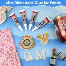 16 Pcs 0.5 Fl Oz (15ml)  B7000 Clear Super Glue, Precision Tip Rhinestone Craft Glue, Bedazzling Kit For Jewelry DIY, Bead, Fabric, Shoes, Crochet, Brooch, Earrings Pendant - 16pcs 0.5 Fl Oz (15ml) - 查看 3